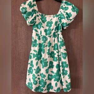 Altar'd State Green Floral Dress